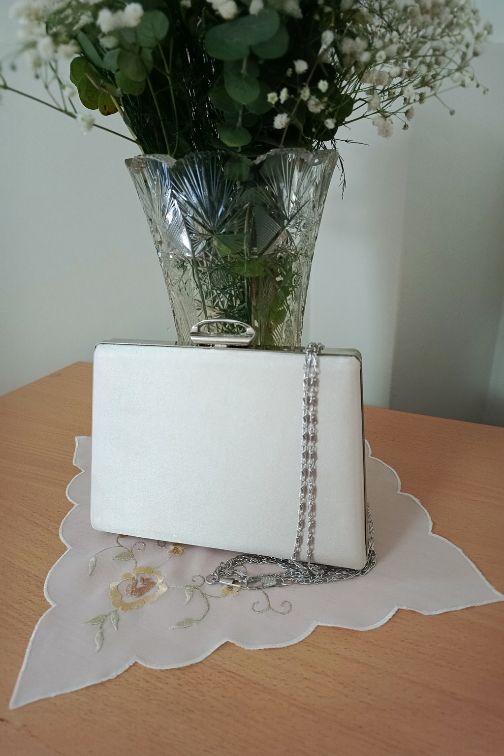 Nude Laser Stone Embellished Evening Bag - Special Design