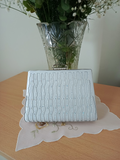 Silver Laser Stone Embellished Evening Bag - Special Design