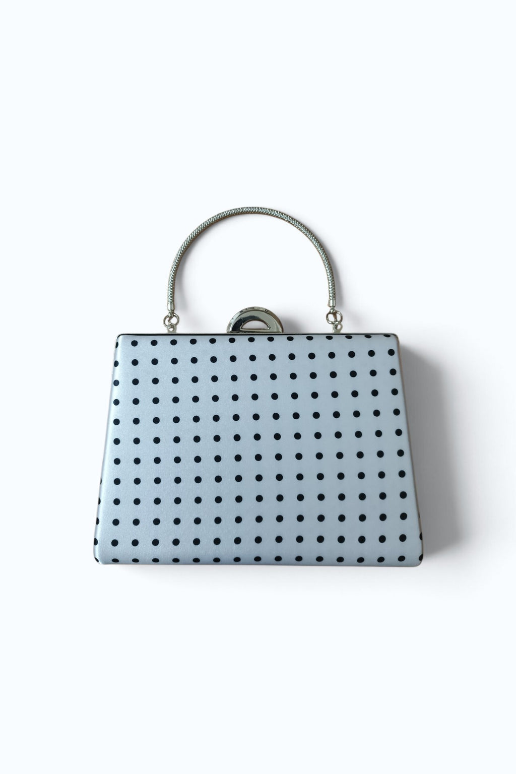 Beige Abendtasche mit Tupfen