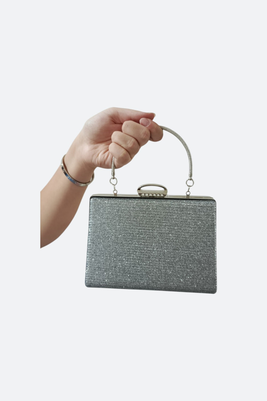 Charcoal Gray Çupra Evening Bag
