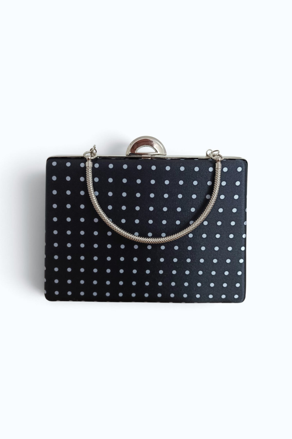 Black Polka Dot Evening Bag