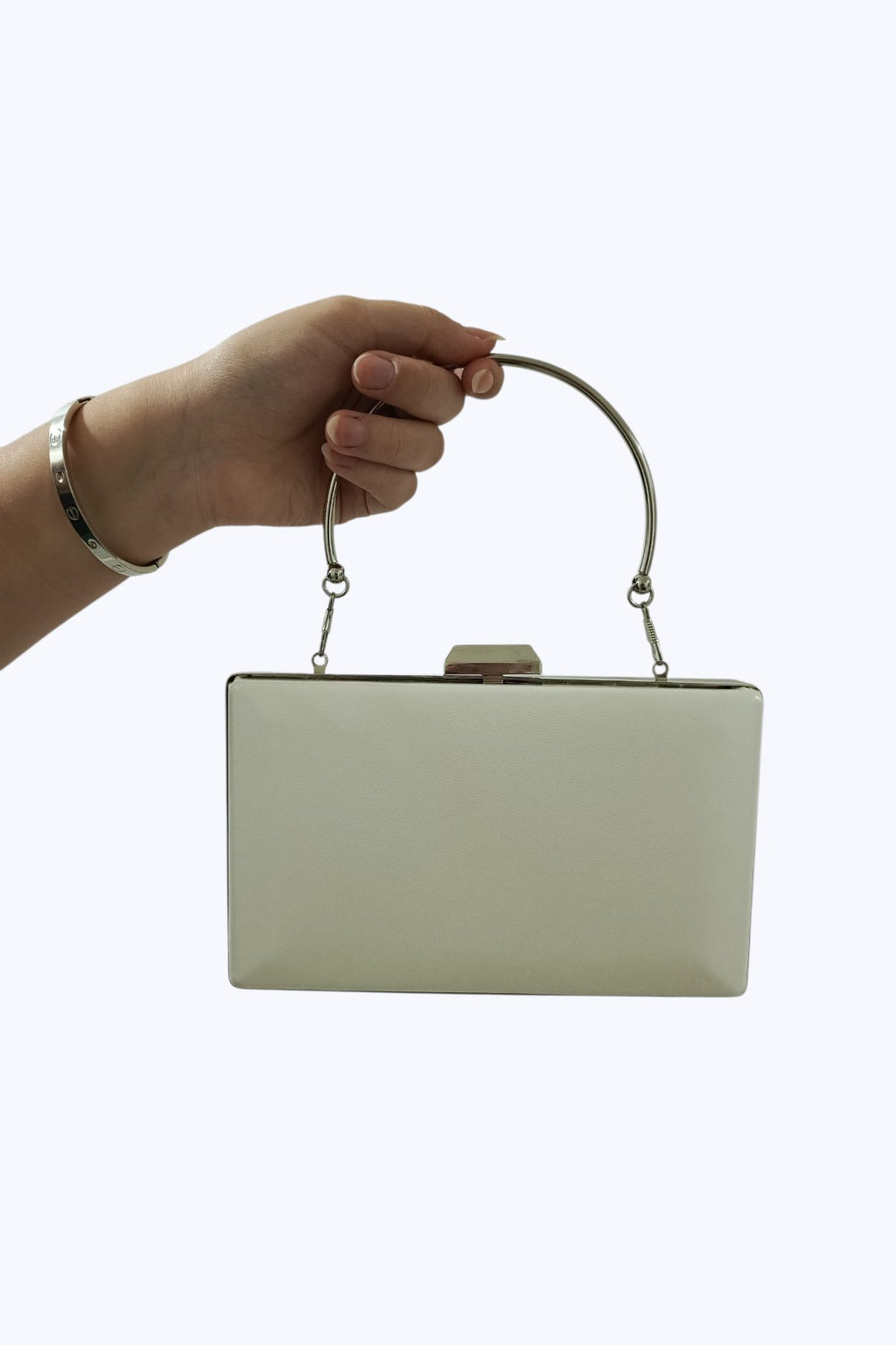 Mother of Pearl & Crystal Embellished Evening Clutch